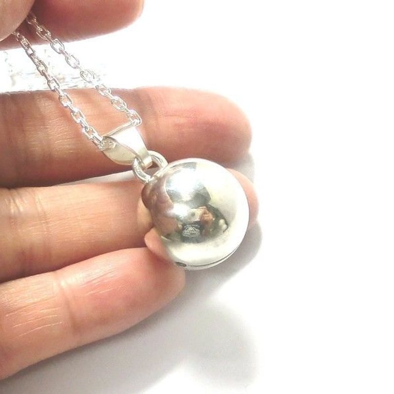 銀の鈴のペンダントトップ 直径17mm | シルバーアクセサリー工房