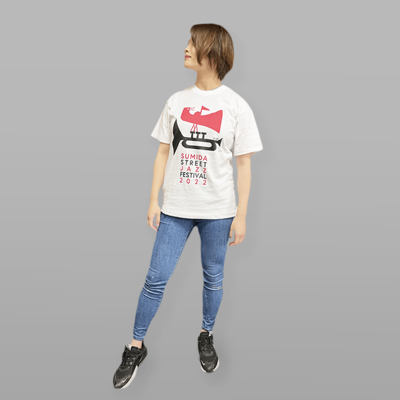 合計3枚以上購入用 【白地 or 黒地】すみだジャズTシャツ【2022 合計3枚以上購入用 【白地 or 黒地】すみだジャズTシャツ【2022