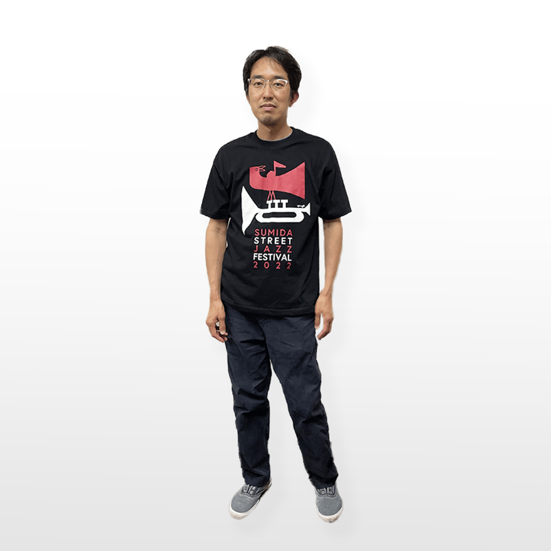 合計3枚以上購入用 【白地 or 黒地】すみだジャズTシャツ【2022 合計3枚以上購入用 【白地 or 黒地】すみだジャズTシャツ【2022