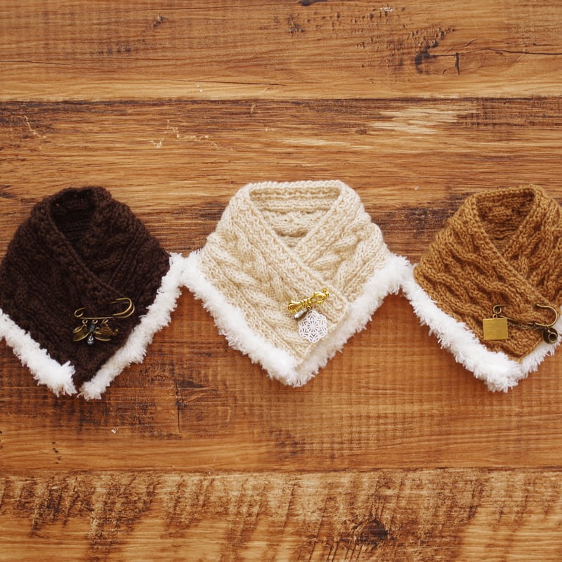 MDD対応手編みのケープ風ショールセット | M.D.C stores