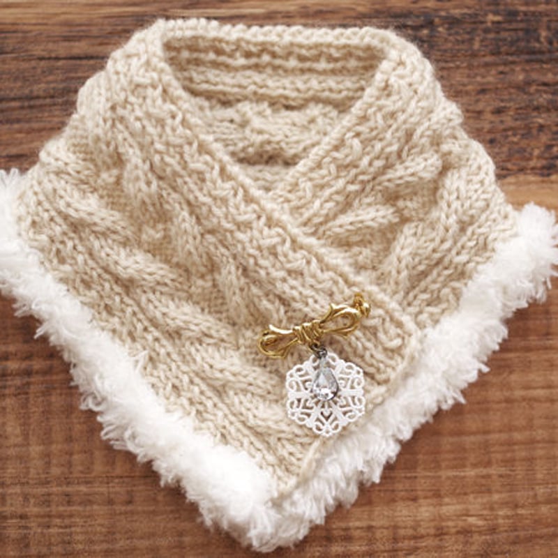 MDD対応手編みのケープ風ショールセット | M.D.C stores