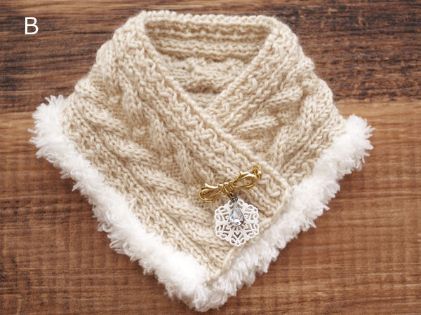 MDD対応手編みのケープ風ショールセット | M.D.C stores