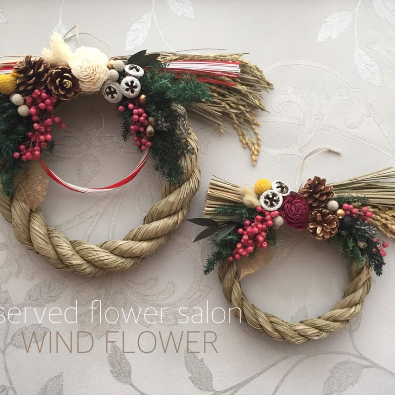 期間限定：正月飾り】しめ縄丸〆／大 | WIND FLOWER