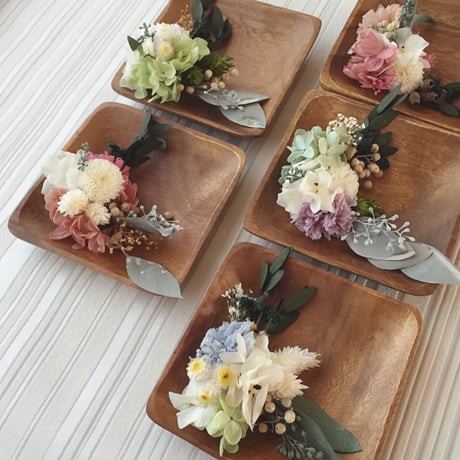フラワーウッドプレート