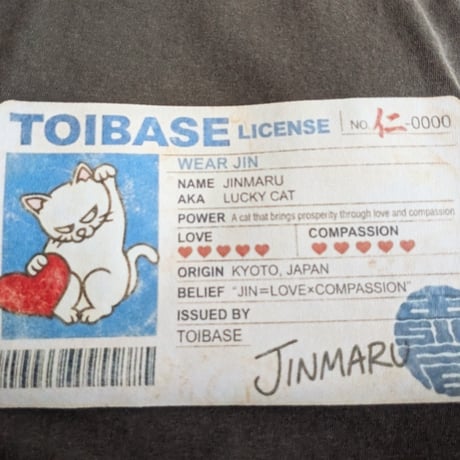 JINMARU LICENSE CARD TEE