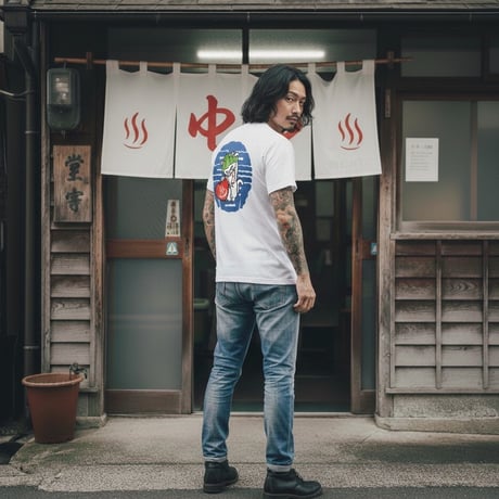 アイコンベーシックTシャツ（サウナと銭湯ber）