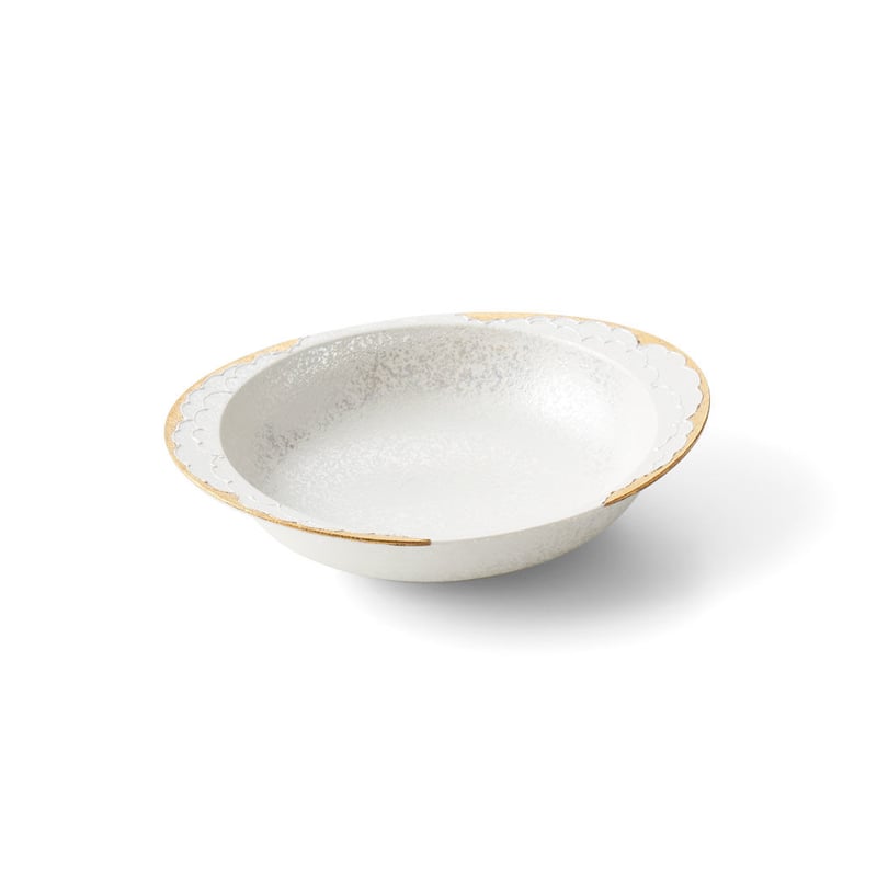 パール牡丹（ゴールド） 極上のカレー皿【小】 | 高級美術有田焼 柳屋