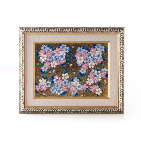 伝統工芸士 江口天童作 金彩 樱花図 陶額 CATEGORY ・江口天童 | 高級