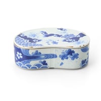 福泉窯 染付山水朱巻三閑人6寸高台皿 | 高級美術有田焼 柳屋