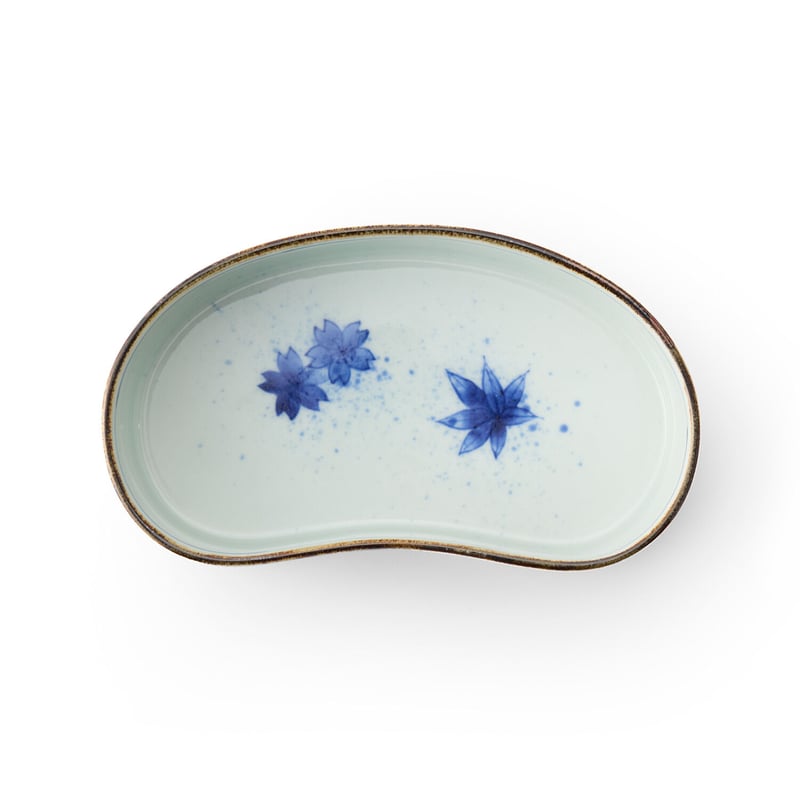 福泉窯 染付雲濃春秋繭型陶箱 | 高級美術有田焼 柳屋