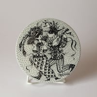 【ヴィンテージ】Nymolle/Bjorn Wiinblad/ウォールプレート/2月 MASKERAD i-15110171