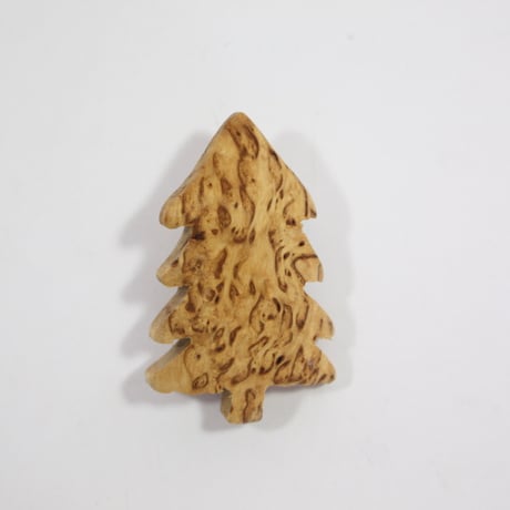 【Wood Jewel】【新品】フィンランド「ウッドジュエル」ブローチ "Spruce（唐檜）” 250701-013