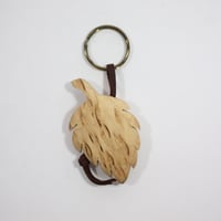 【Wood Jewel】【新品】フィンランド「ウッドジュエル」キーリング "Leaf（葉）” 250701-075