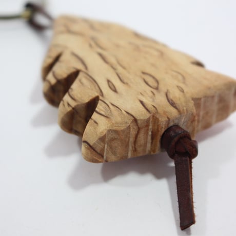【Wood Jewel】【新品】フィンランド「ウッドジュエル」キーリング "Spruce （唐檜）” 250701-055