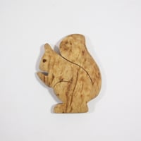 【Wood Jewel】【新品】フィンランド「ウッドジュエル」マグネット "Squirrel （リス）” 250701-127