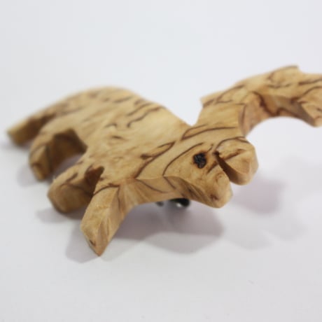 【Wood Jewel】【新品】フィンランド「ウッドジュエル」ブローチ "Reindeer （トナカイ）” 250701-071