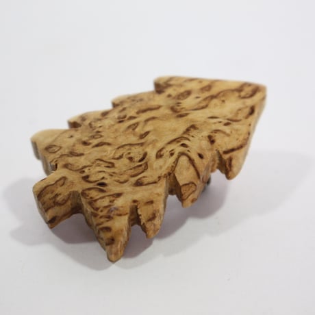 【Wood Jewel】【新品】フィンランド「ウッドジュエル」ブローチ "Spruce（唐檜）” 250701-013