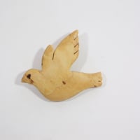 【Wood Jewel】【新品】フィンランド「ウッドジュエル」ブローチ "Willow Grouse  （カラフトライチョウ）” 250701-022