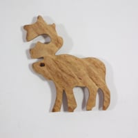 【Wood Jewel】【新品】フィンランド「ウッドジュエル」マグネット "Reindeer（トナカイ）” 250701-112