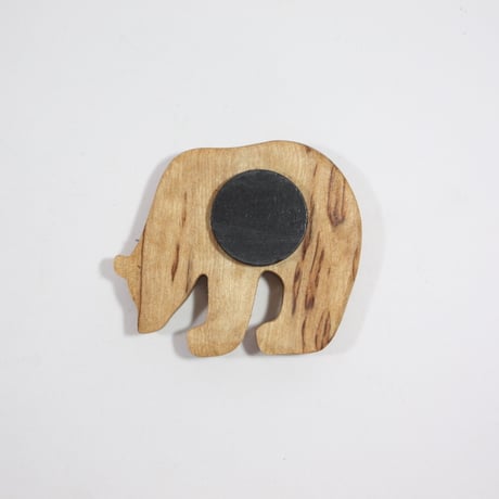 【Wood Jewel】【新品】フィンランド「ウッドジュエル」マグネット "Bear（クマ）” 250701-131