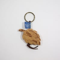 【Wood Jewel】【新品】フィンランド「ウッドジュエル」キーリング "Leaf（葉）” 250701-062