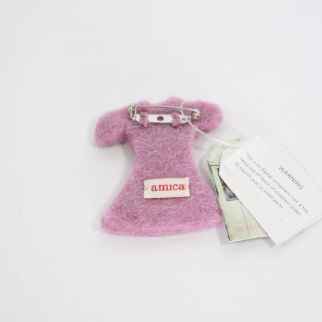 【Amica Felt】【新品】「アミカフェルト」"Clothes”ブローチ 250701-033