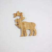 【Wood Jewel】【新品】フィンランド「ウッドジュエル」マグネット "Reindeer（トナカイ）” 250701-137