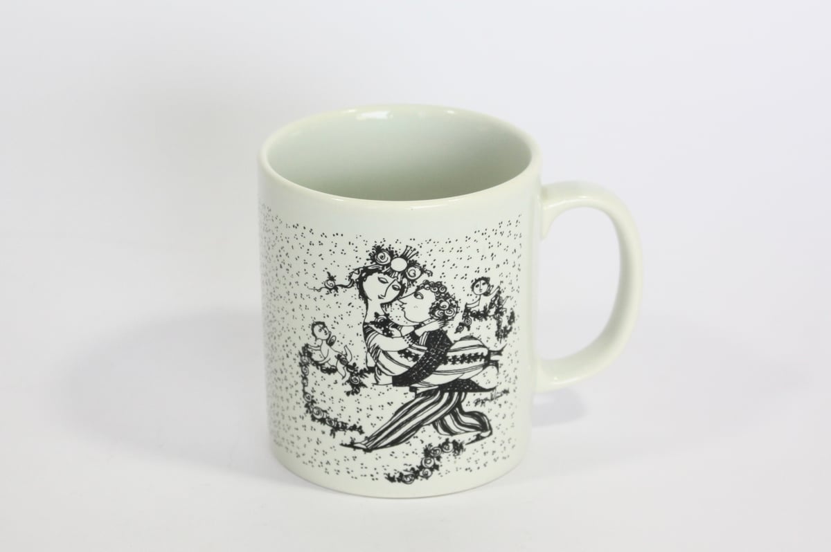 ヴィンテージ】Nymolle/Bjorn Wiinblad/デコレーションマグ/3月 VIC