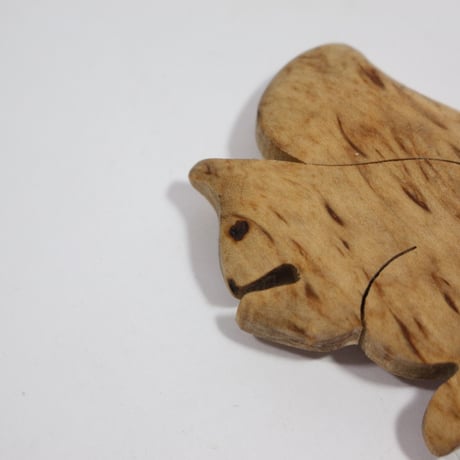 【Wood Jewel】【新品】フィンランド「ウッドジュエル」マグネット "Squirrel （リス）” 250701-126