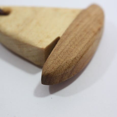【Wood Jewel】【新品】フィンランド「ウッドジュエル」キーリング "Sailboat（帆ボート）” 250701-063
