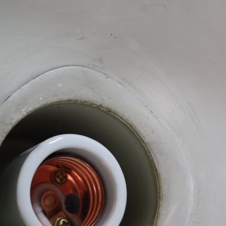 【北欧ヴィンテージ】【PSE認証灯具】デンマーク エナメルシーリングライト 器具直径190mm 全長1080mm 250701-S