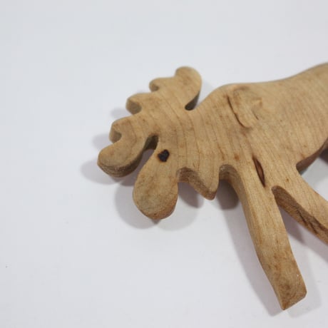 【Wood Jewel】【新品】フィンランド「ウッドジュエル」マグネット "Elk（エルク）” 250701-111