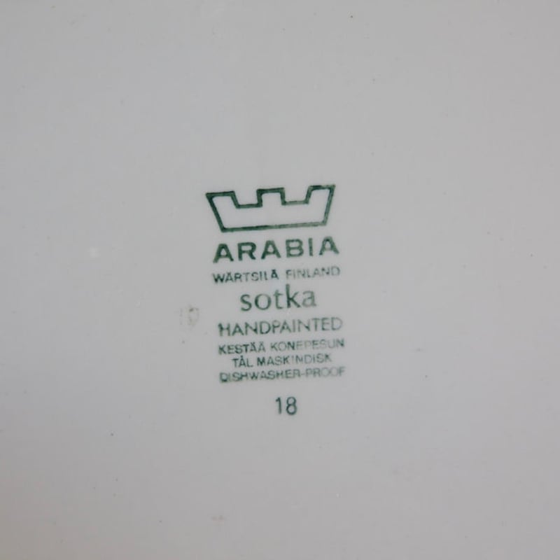 ヴィンテージ】 ARABIA(アラビア) Sotka(ソツカ) プレート ヴィンテージ】 ARABIA(アラビア) Sotka(ソツカ) プレート