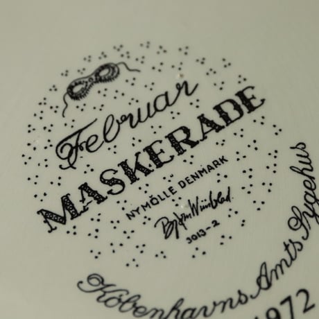 【ヴィンテージ】Nymolle/Bjorn Wiinblad/ウォールプレート/2月 MASKERAD i-15110171