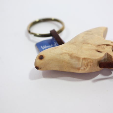 【Wood Jewel】【新品】フィンランド「ウッドジュエル」キーリング "Dove（鳩）” 250701-103