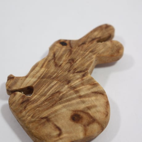 【Wood Jewel】【新品】フィンランド「ウッドジュエル」マグネット "Rabbit （ウサギ）” 250701-088
