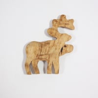 【Wood Jewel】【新品】フィンランド「ウッドジュエル」マグネット "Reindeer（トナカイ）” 250701-124
