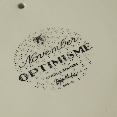 【ヴィンテージ】Nymolle/Bjorn Wiinblad/ウォールプレート/11月 OPTIMISME I-959