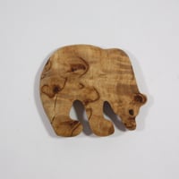 【Wood Jewel】【新品】フィンランド「ウッドジュエル」マグネット "Bear（クマ）” 250701-109