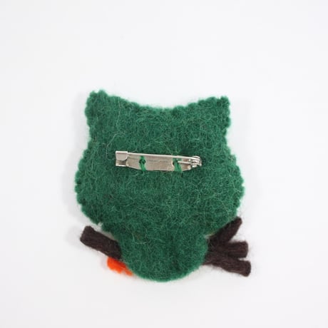 【Amica Felt】【新品】「アミカフェルト」"Owl”ブローチ 250701-030