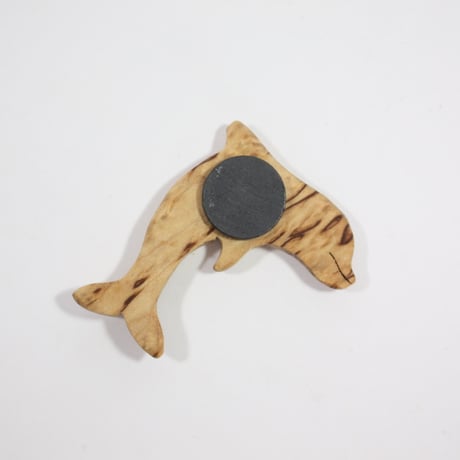 【Wood Jewel】【新品】フィンランド「ウッドジュエル」マグネット "Dolphin（イルカ）” 250701-083