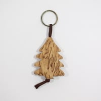 【Wood Jewel】【新品】フィンランド「ウッドジュエル」キーリング "Spruce （唐檜）” 250701-066