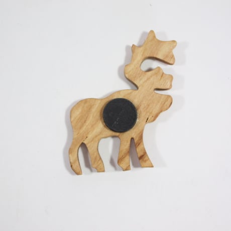 【Wood Jewel】【新品】フィンランド「ウッドジュエル」マグネット "Reindeer（トナカイ）” 250701-112