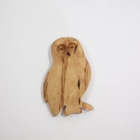 【Wood Jewel】【新品】フィンランド「ウッドジュエル」マグネット "Owl（フクロウ）” 250701-090