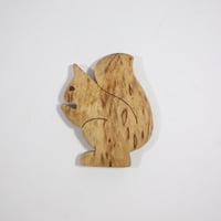 【Wood Jewel】【新品】フィンランド「ウッドジュエル」マグネット "Squirrel （リス）” 250701-152
