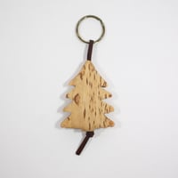 【Wood Jewel】【新品】フィンランド「ウッドジュエル」キーリング "Spruce （唐檜）” 250701-055
