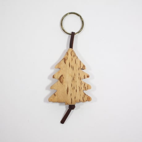 【Wood Jewel】【新品】フィンランド「ウッドジュエル」キーリング "Spruce （唐檜）” 250701-055