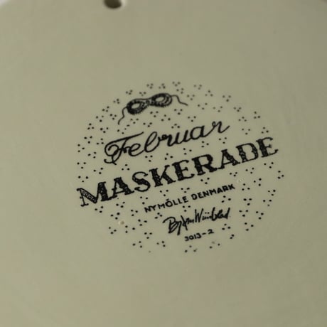 【ヴィンテージ】Nymolle/Bjorn Wiinblad/ウォールプレート/2月 MASKERAD i-15110169