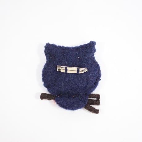 【Amica Felt】【新品】「アミカフェルト」"Owl”ブローチ 250701-032