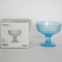 【新品アウトレット 20%OFF】【正規品】イッタラ カステヘルミ　脚付ボウル（ライトブルー）250622-016